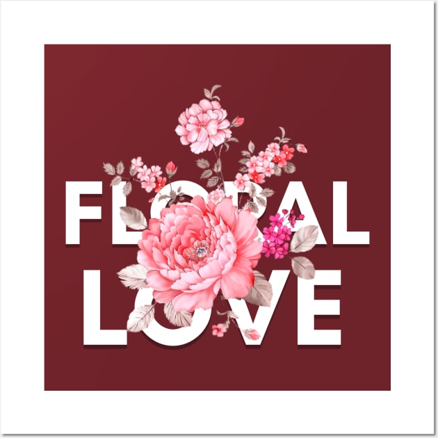 Floral Love Wall Art by NICHE&NICHE